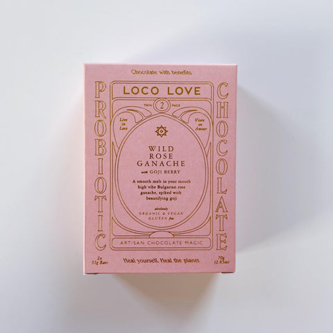 Loco Love Wild Rose Ganache Twin Pack 70g