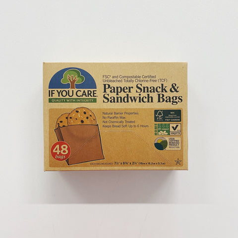 If You Care Paper Snack &amp; Sandwich Bags