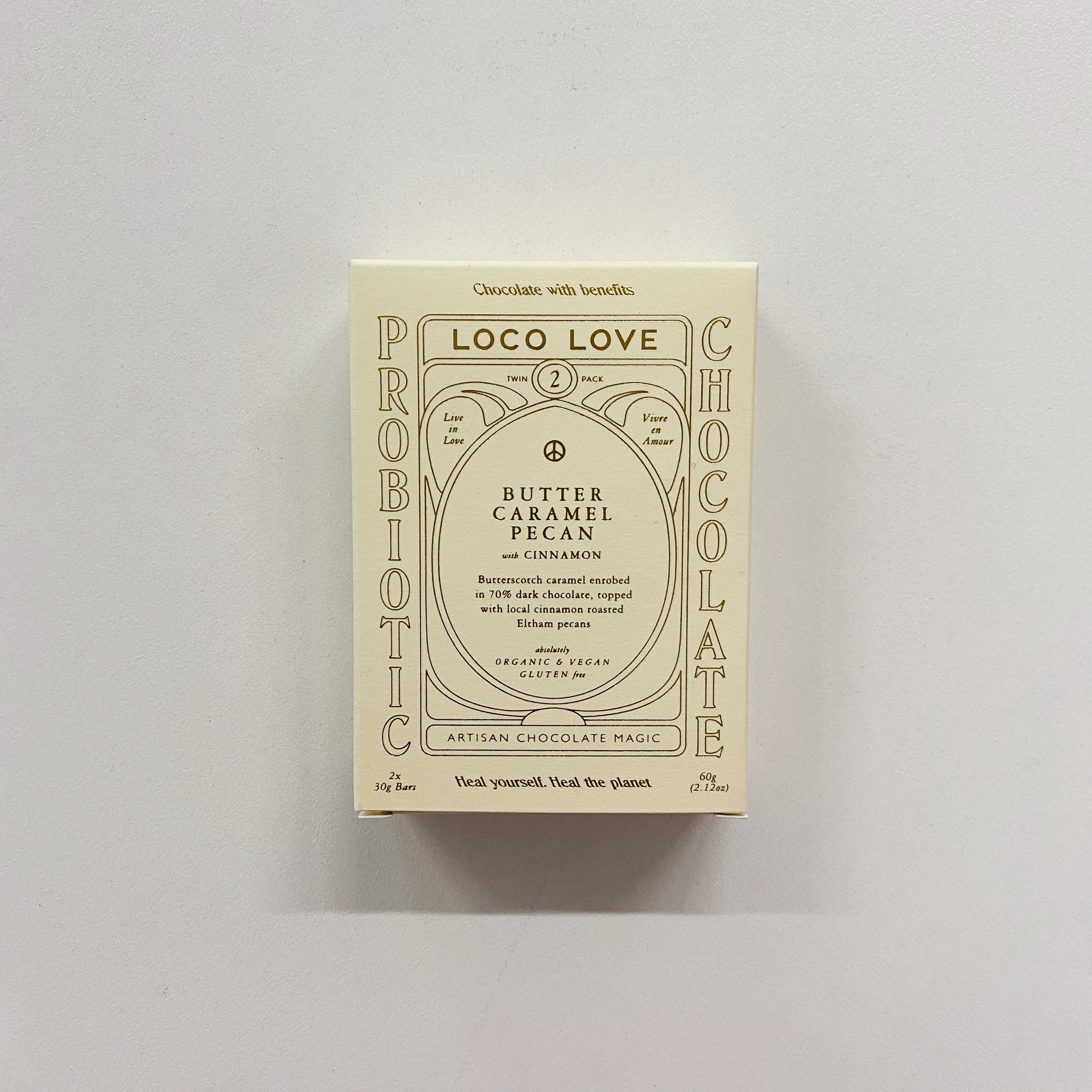 Loco Love Chocolate Butter Caramel Pecan 70g Twin Pack Valeries Pantry 