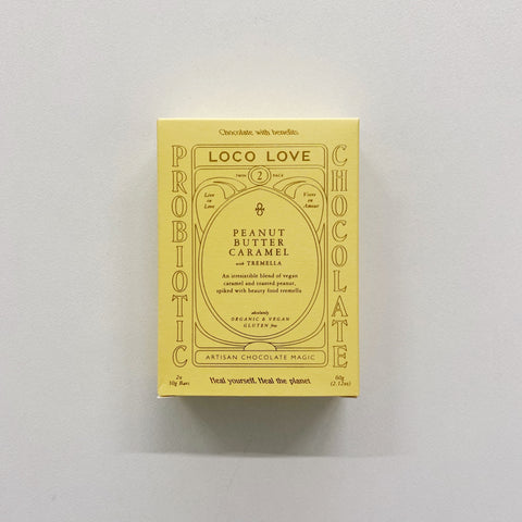Loco Love Chocolate Peanut Butter Caramel 60g Twin Pack