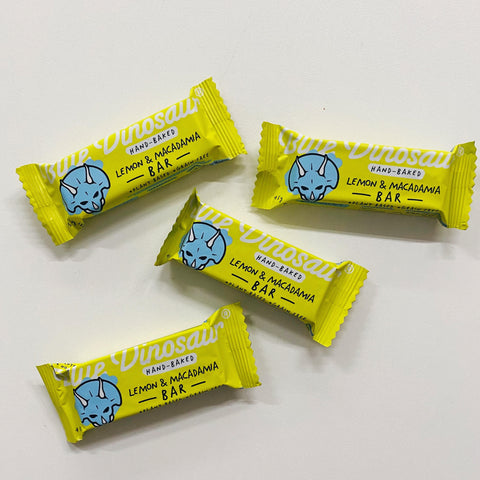 Blue Dinosaur Snack Bar - Lemon &amp; Macadamia