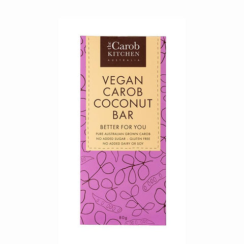 The Carob Kitchen Vegan Carob Coconut Bar