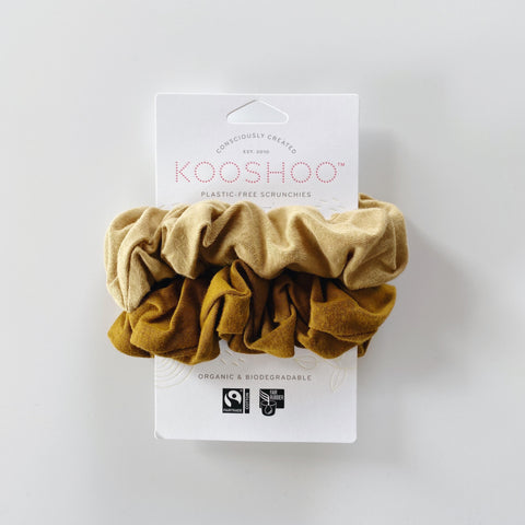 Kooshoo Scrunchies Gold Sand