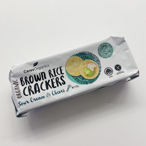 Ceres Organics Brown Rice Cracker Sour Cream