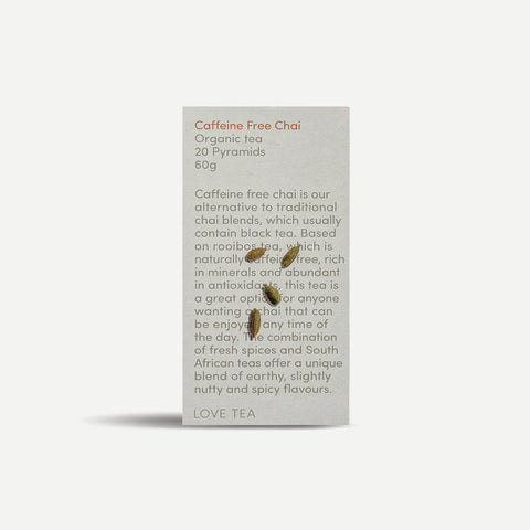 Love Tea Caffeine Free Chai Pyramid Tea Bags
