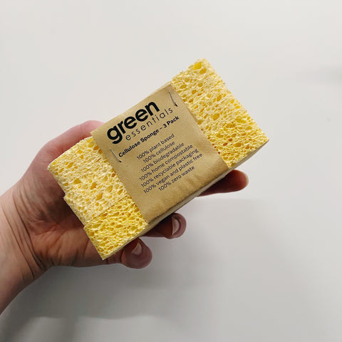 Green Essentials Cellulose Sponge - 3 Pack