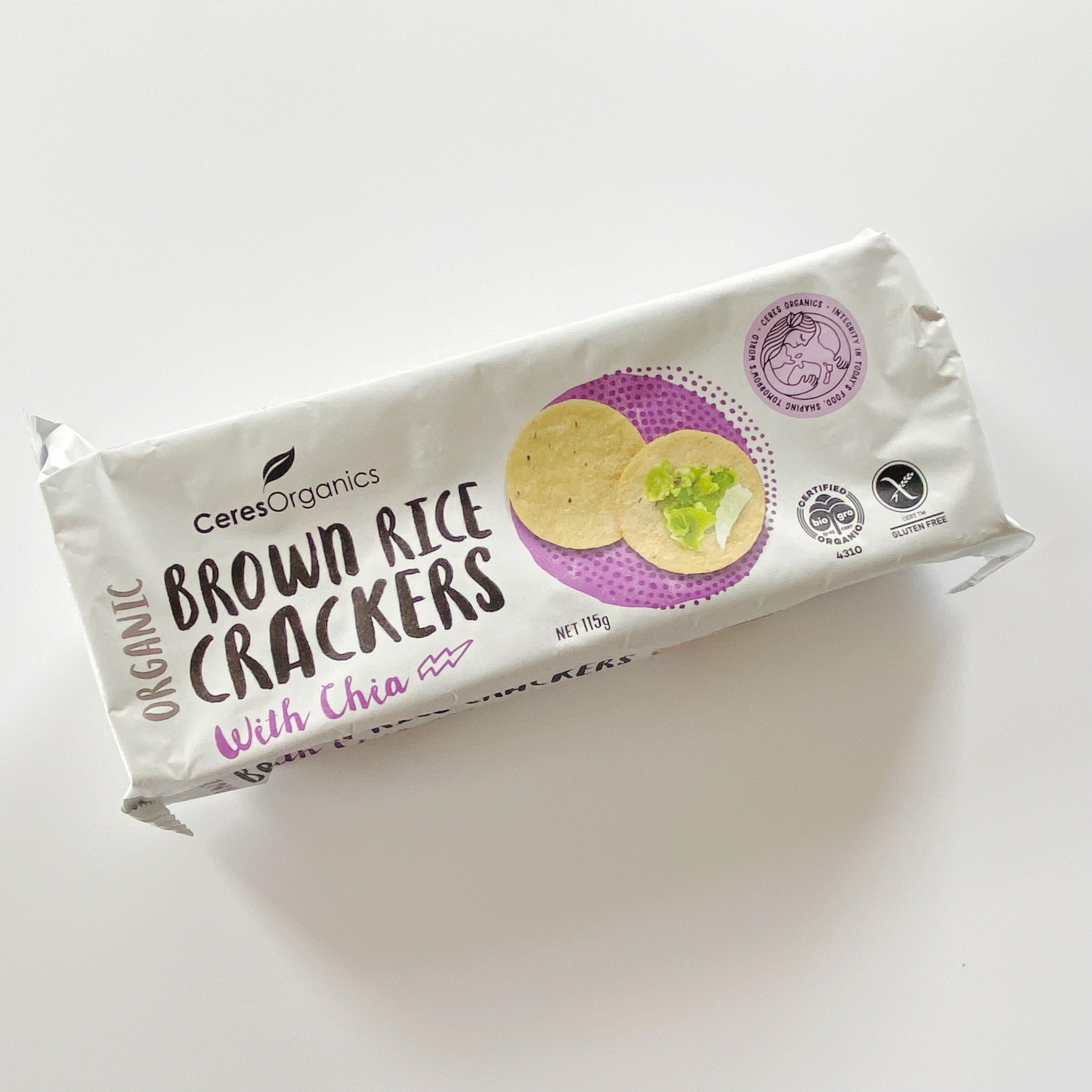 Ceres Organics Brown Rice Crackers with Chia – Valerie's Pantry