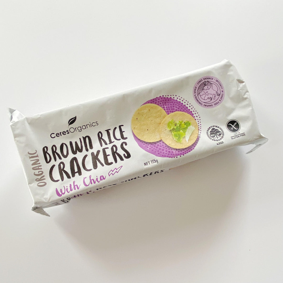 Ceres Organics Brown Rice Crackers with Chia – Valerie's Pantry