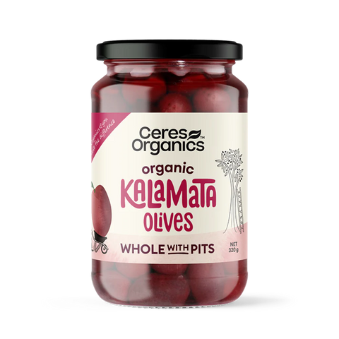 Ceres Organics Kalamata Olives Whole (With Pits)