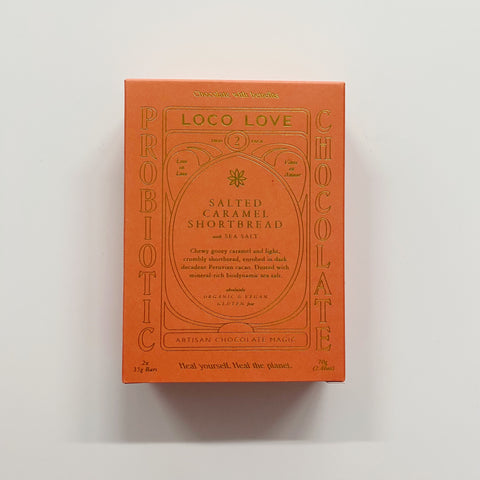 Loco Love Salted Caramel Shortbread Twin Pack 70g