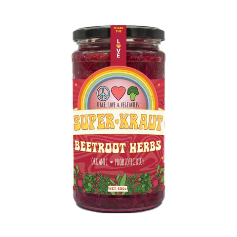 Peace, Love & Vegetables Beetroot & Herbs Superkraut 650g