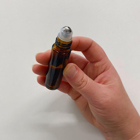 Amber Bottle With Metal Roller - 10ml 