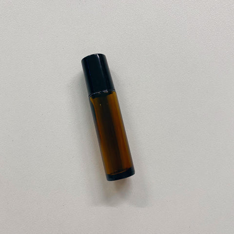 Amber Bottle With Metal Roller - 10ml 