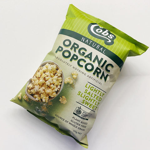 Cobs Organic Popcorn Lightly Salted, Slightly Sweet 120g