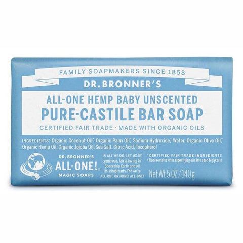 Dr Bronner's Bar Soap - Baby Unscented