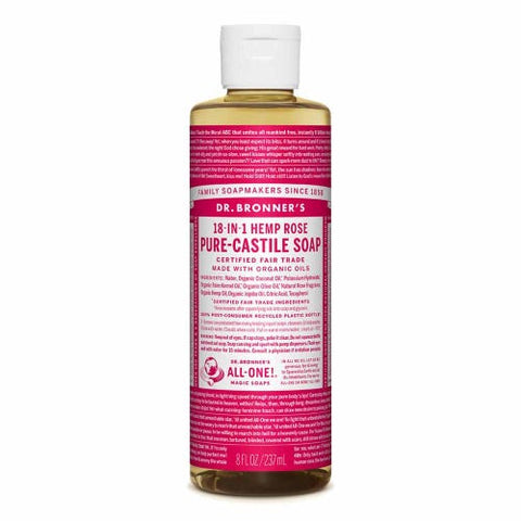 Dr Bronner's Castile Soap 473ml - Rose