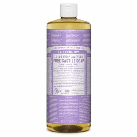 Dr Bronner's Castile Soap 946ml - Lavender