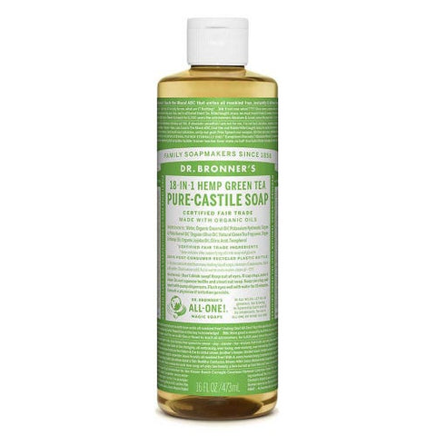 Dr Bronner's Castile Soap 473ml - Green Tea