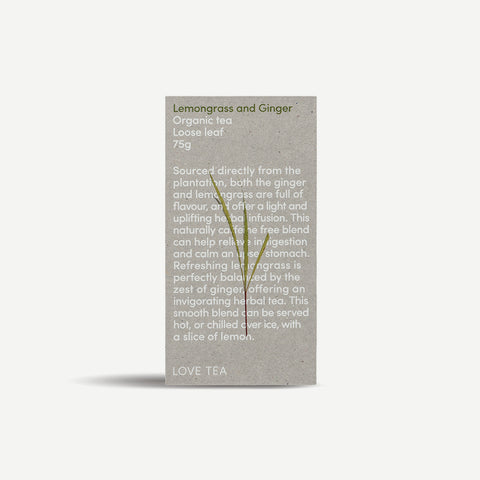 Love Tea Lemongrass + Ginger Loose Leaf 75g