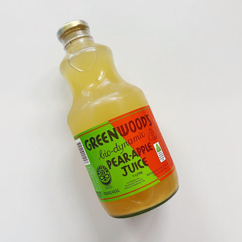 Greenwood's Bio-Dynamic Pear-Apple Juice 1L