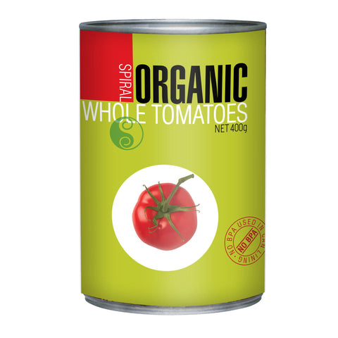 Spiral Foods Organic Whole Peeled Tomatoes