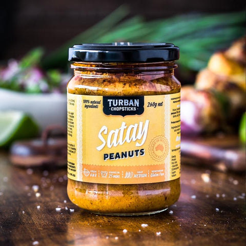 Turban Chopsticks Curry Paste - Satay Peanuts